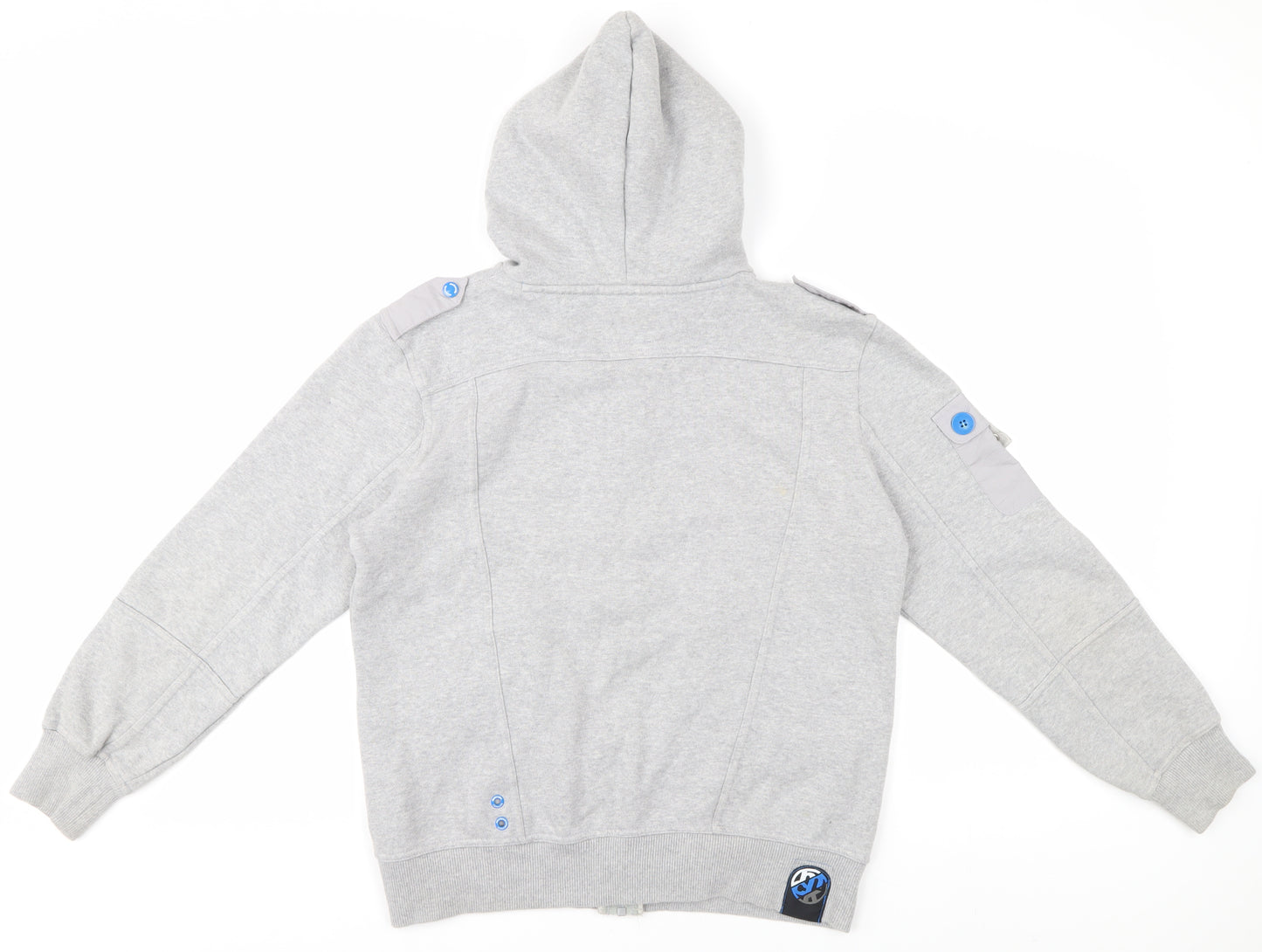 McKenzie Men's Grey Full Zip Hoodie XL