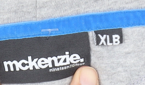 McKenzie Men's Grey Full Zip Hoodie XL