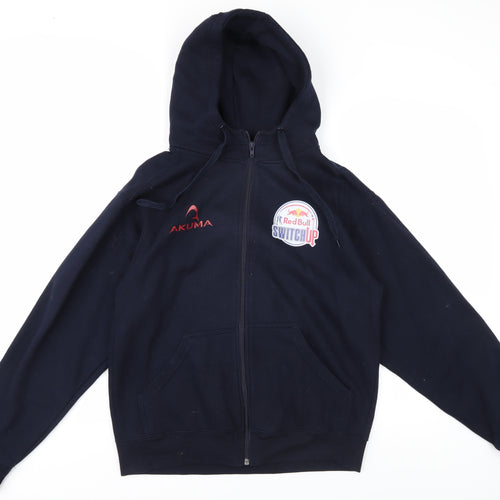 Akuma Men's Blue Full Zip Hoodie, Size S, Sports Style