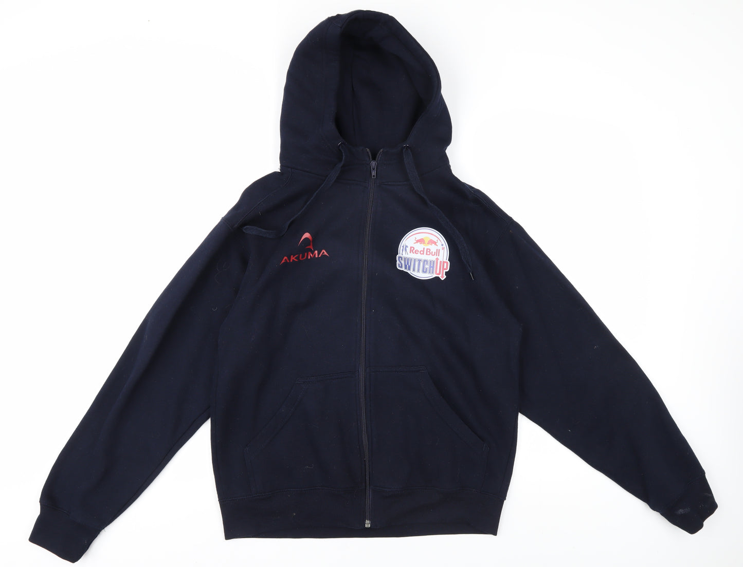Akuma Men's Blue Full Zip Hoodie, Size S, Sports Style