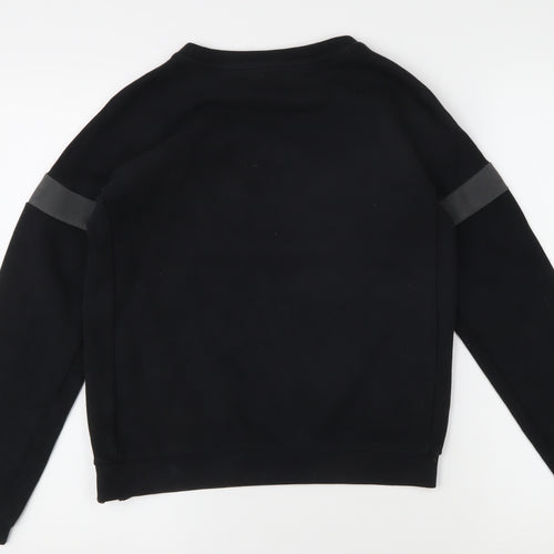Adidas Boys Black Logo Pullover Top 11-12Y Casual
