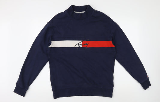 Tommy Jeans Men's Navy Small Pullover Jumper