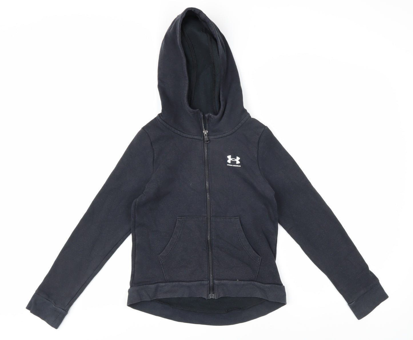 Under Armour Boys Black Full Zip Hoodie M