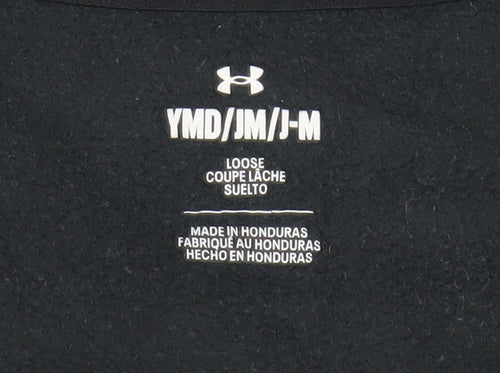 Under Armour Boys Black Full Zip Hoodie M