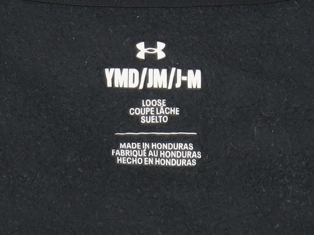 Under Armour Boys Black Full Zip Hoodie M