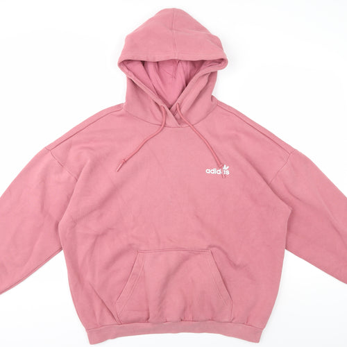 Adidas Women's Pink Pullover Hoodie Size 14