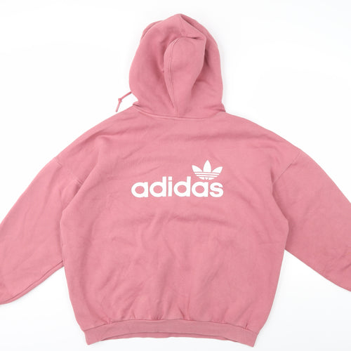 Adidas Women's Pink Pullover Hoodie Size 14