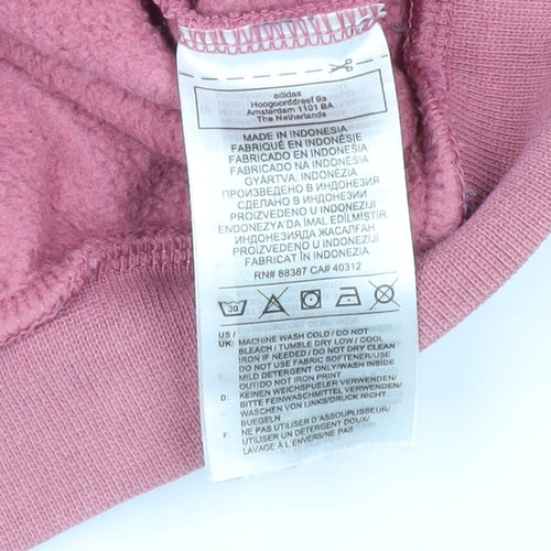 Adidas Women's Pink Pullover Hoodie Size 14