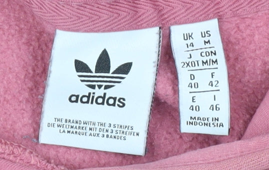 Adidas Women's Pink Pullover Hoodie Size 14