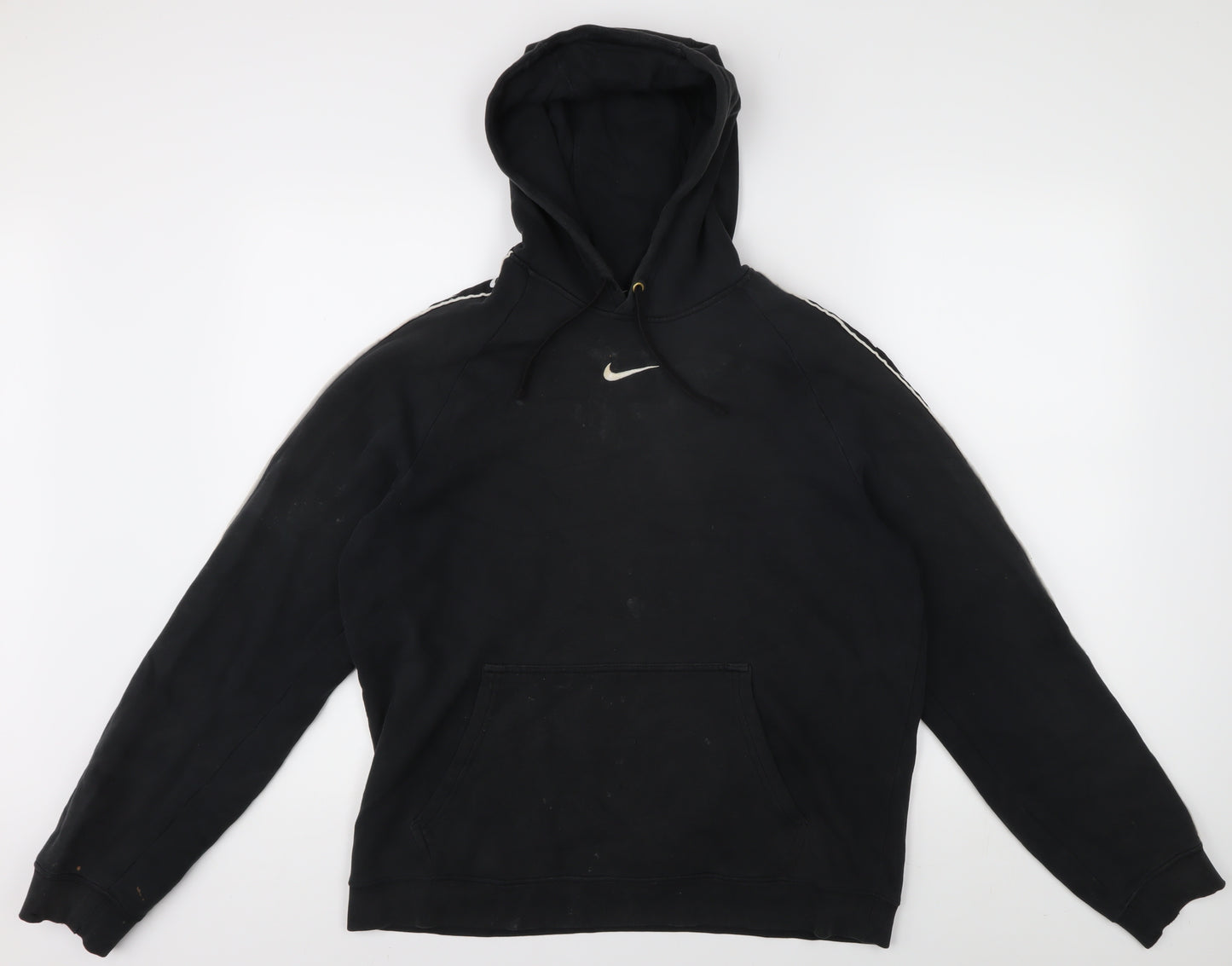 Nike Men's Black Pullover Hoodie M with Logo