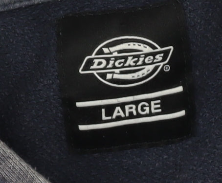 Dickies Men's Blue Pullover Hoodie, Large, Fleece