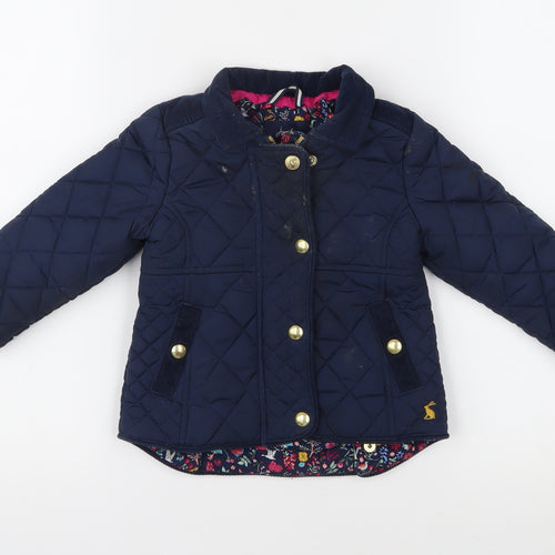 Joules Unisex Toddler Quilted Jacket 12 Months Blue
