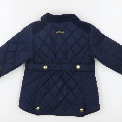 Joules Unisex Toddler Quilted Jacket 12 Months Blue