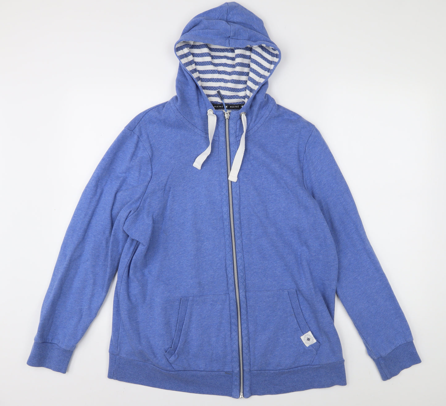 Maine Women’s Blue Full Zip Hoodie Size 18