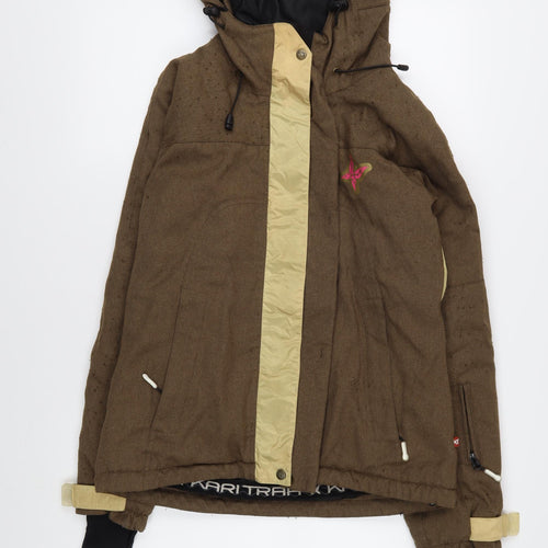 Kari Traa Women's Brown Hooded Jacket S