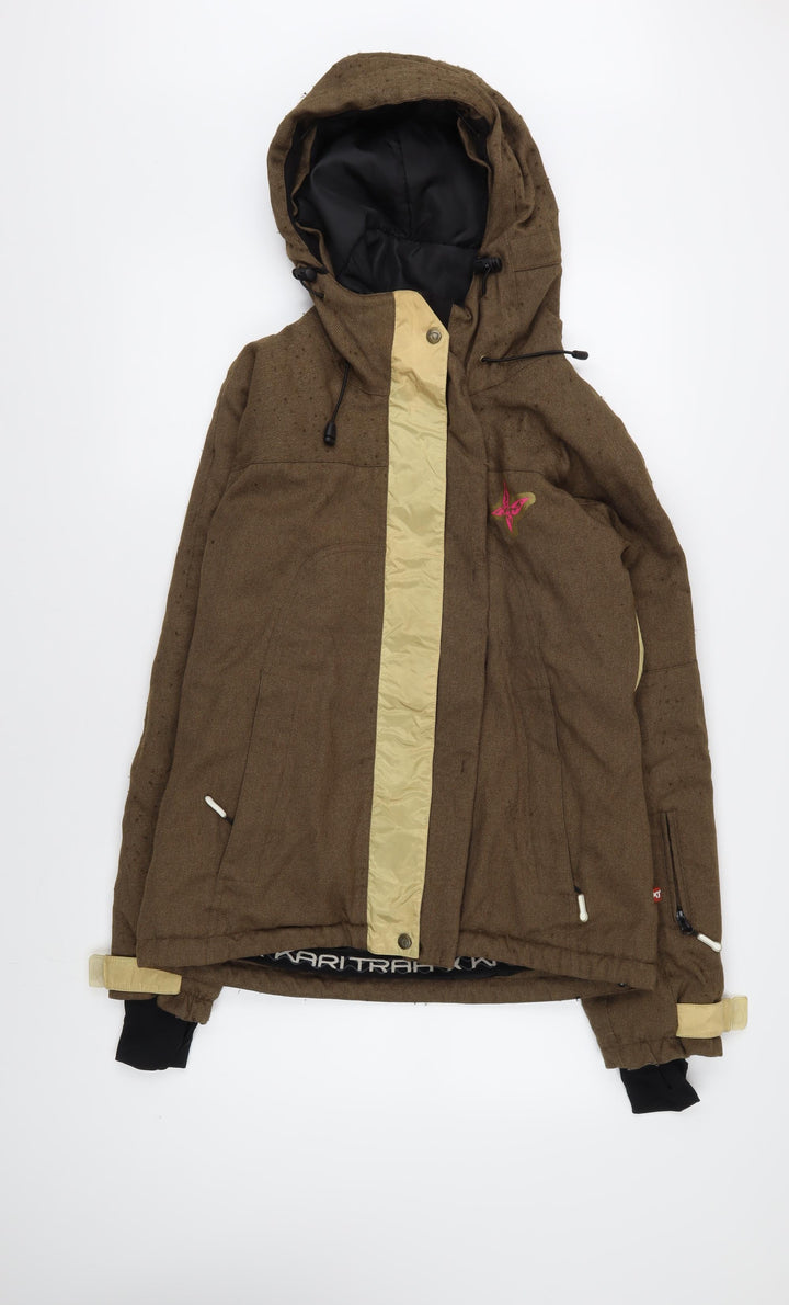 Kari Traa Women's Brown Hooded Jacket S