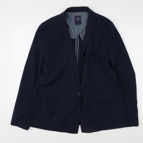 GAP Women's Blue Suit Jacket Size 14