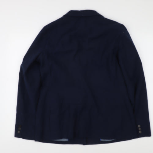 GAP Women's Blue Suit Jacket Size 14
