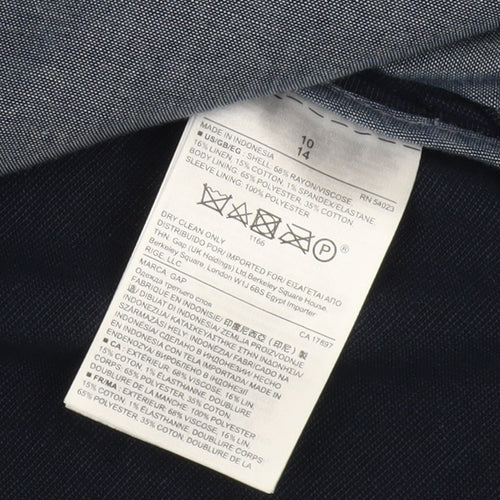 GAP Women's Blue Suit Jacket Size 14