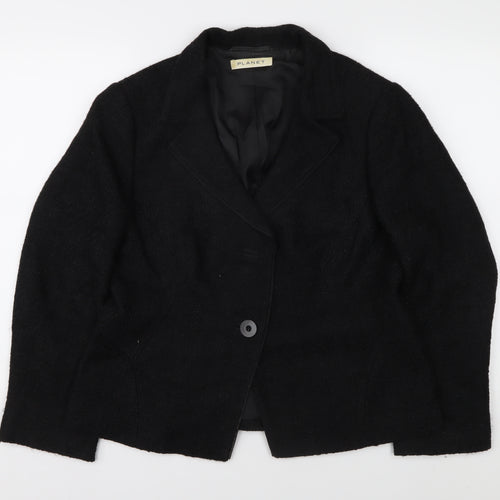 Planet Women's Black Blazer UK 16 Classic Formal