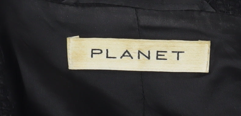 Planet Women's Black Blazer UK 16 Classic Formal