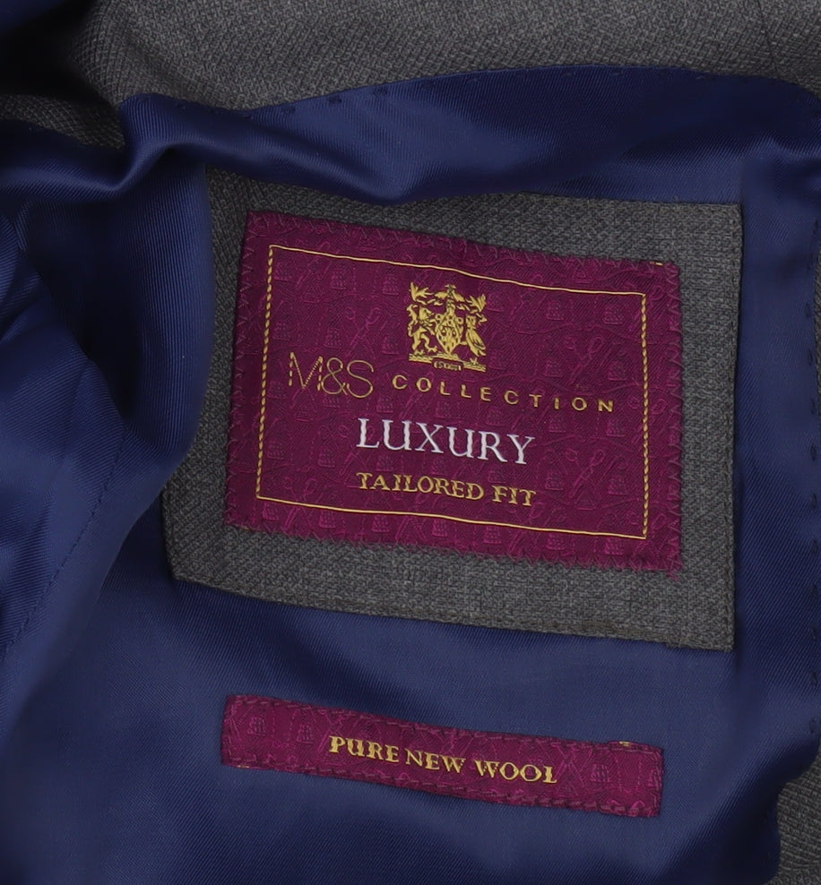 Marks and Spencer Grey Blazer, 38R Men's Business Wear