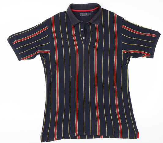 Maine New England Men's Multicoloured Striped Polo M