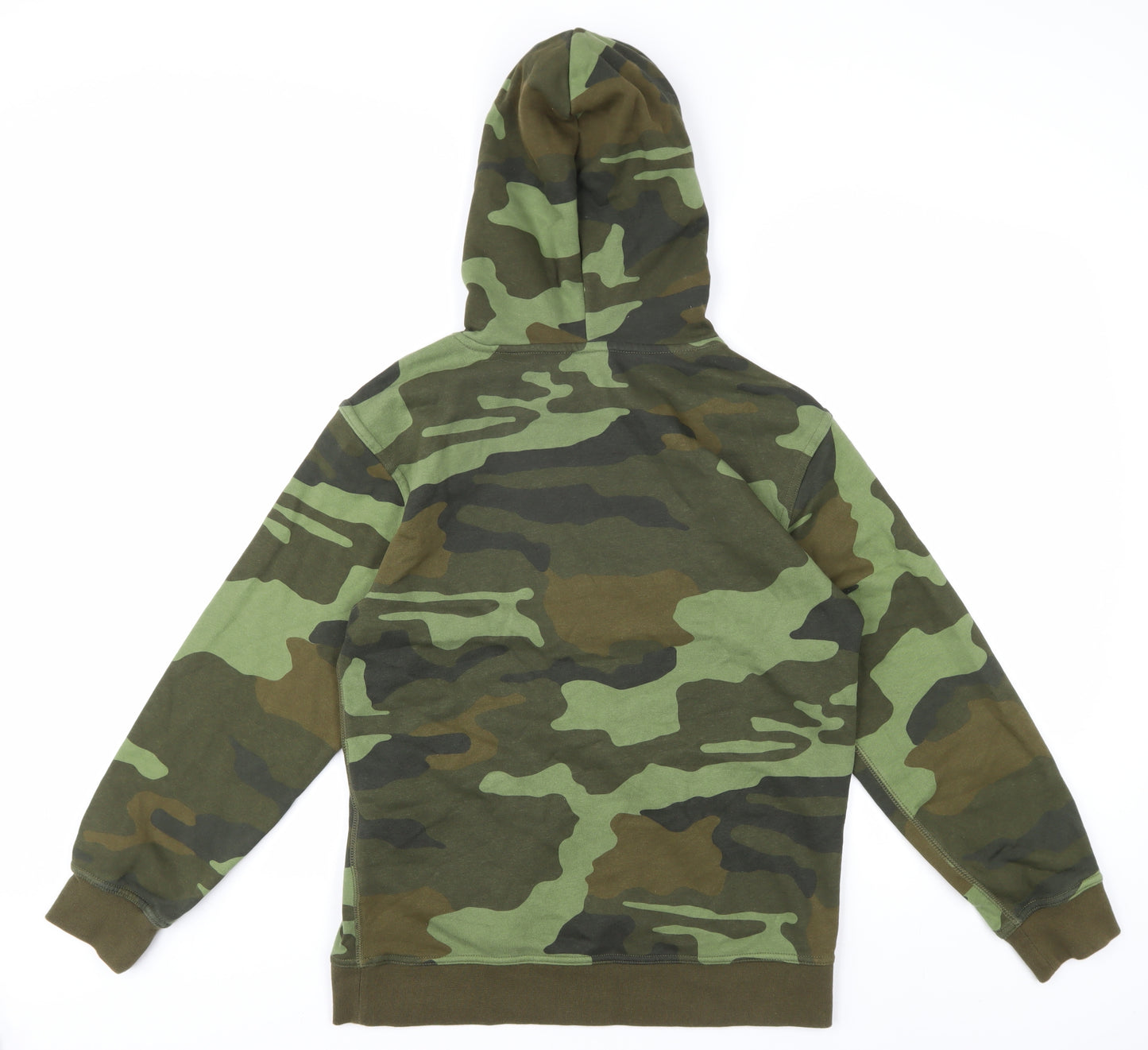 GAP Boys Green Camouflage Pullover Hoodie, Size 14 Years