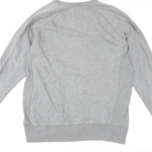 Gap Men's Grey Long Sleeve Casual Top Size L