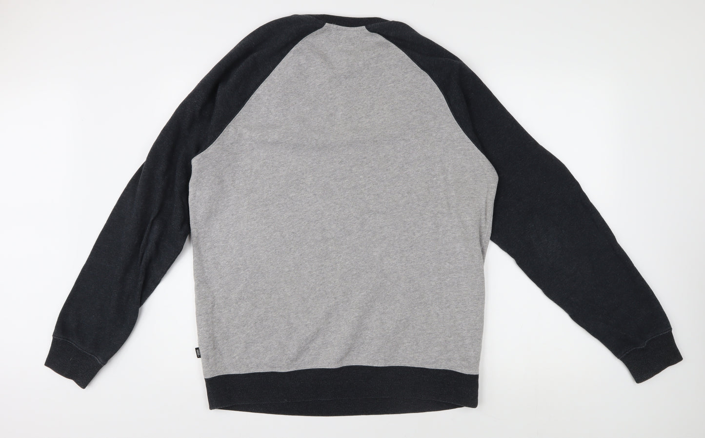 Vans Men's Grey Long Sleeve Crew Neck Jumper Large