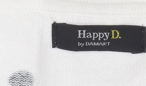 Damart Women's White Polka Dot Cardigan Size 12