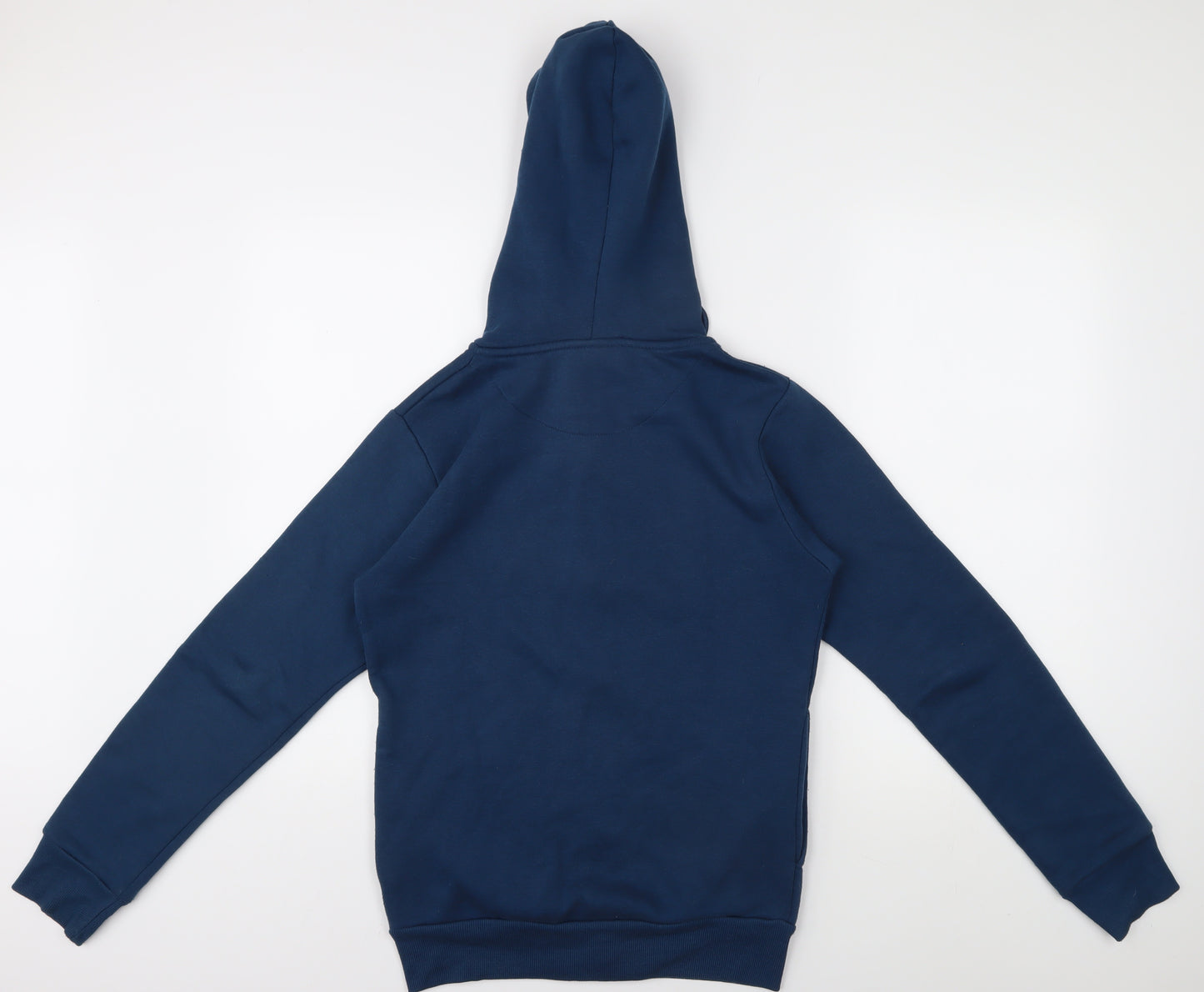 McKenzie Men's Blue Full Zip Hoodie, Size L, Logo Accent