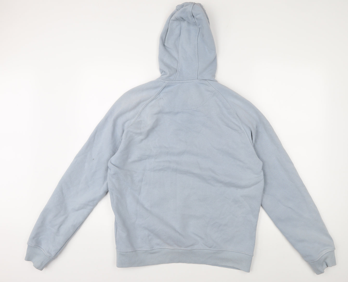 Folk Blue Pullover Hoodie Unisex Size 4 Cotton Hooded