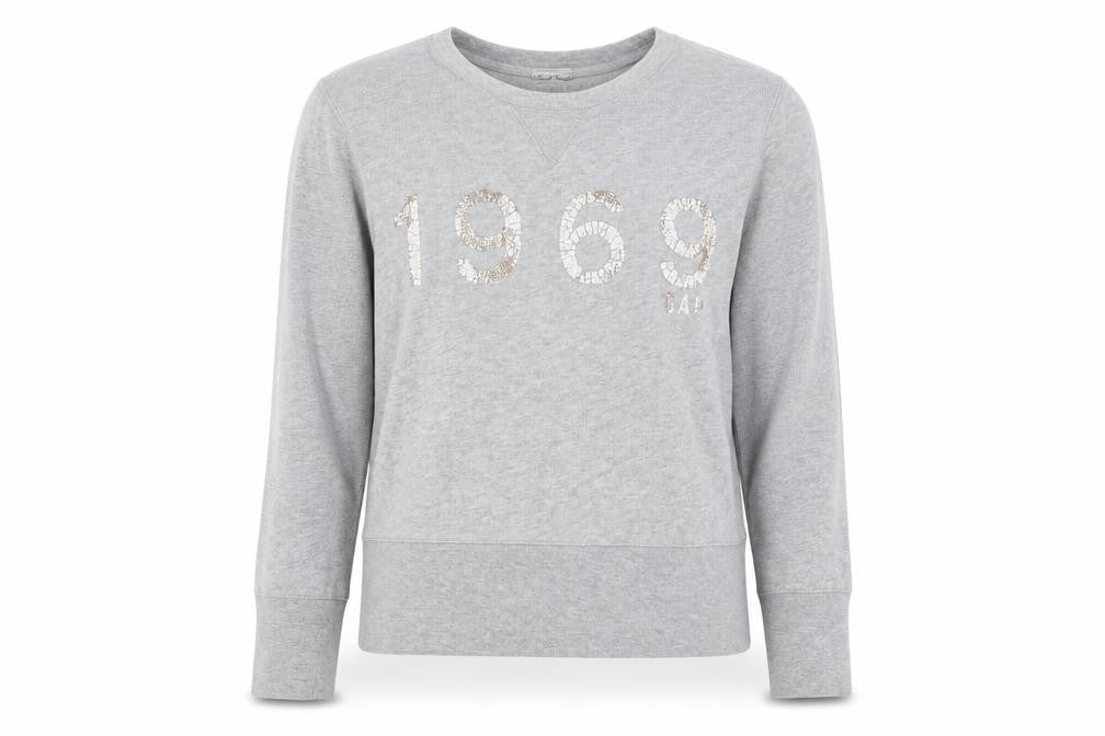 Gap Women’s Grey Jersey Crew Neck T-Shirt M