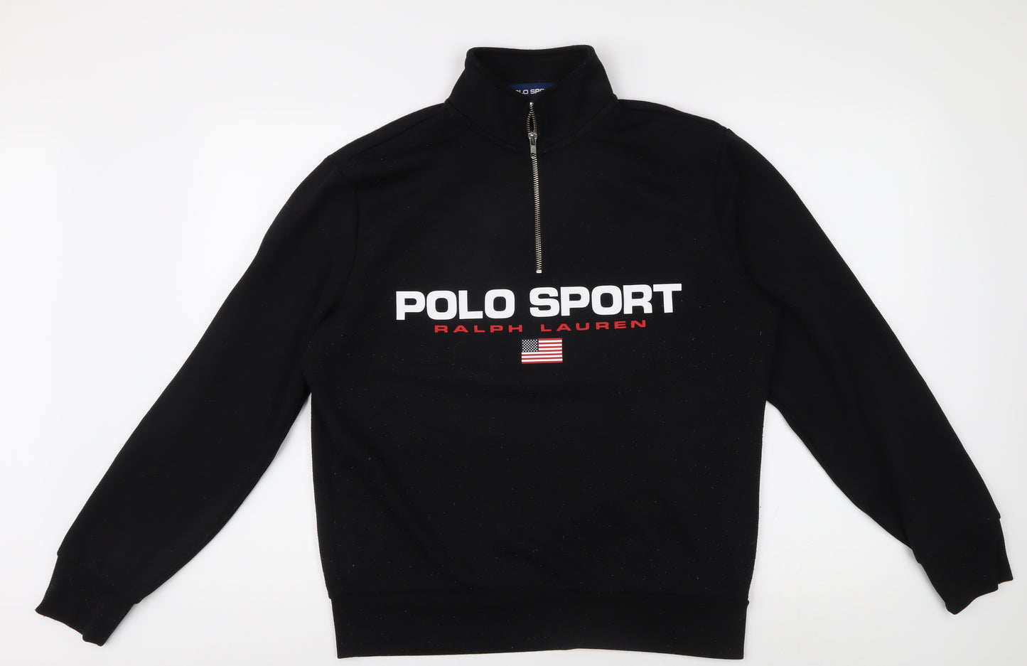 Ralph Lauren Polo Sport Men's Black Medium 1/2 Zip Top
