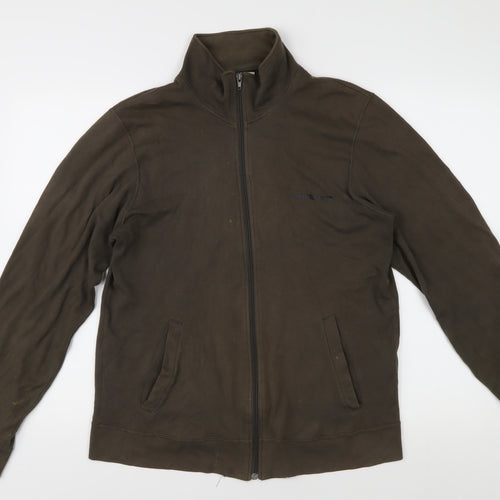 Hooch Women's Brown Cotton Basic Jacket, Size 2