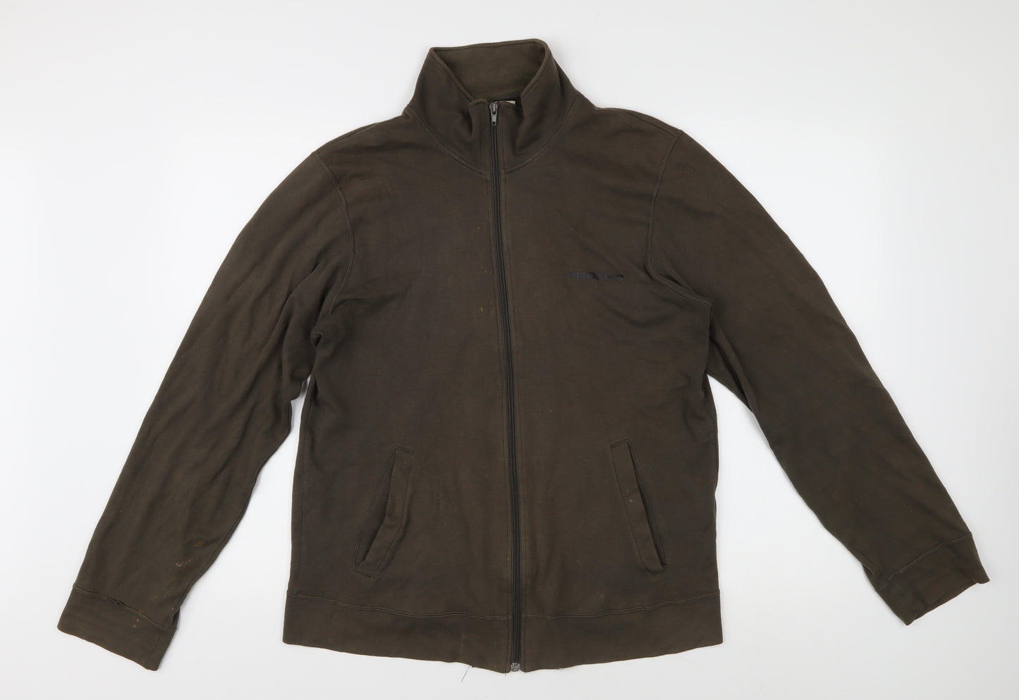 Hooch Women's Brown Cotton Basic Jacket, Size 2