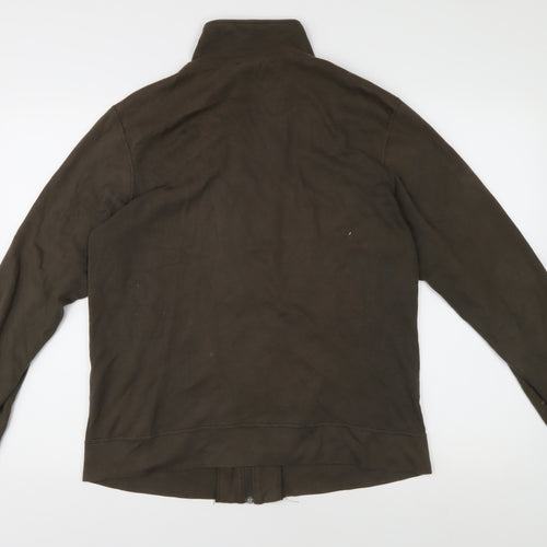 Hooch Women's Brown Cotton Basic Jacket, Size 2