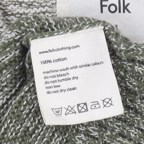 Folk Women's Multicoloured Mock Neck Pullover Jumper Size 10