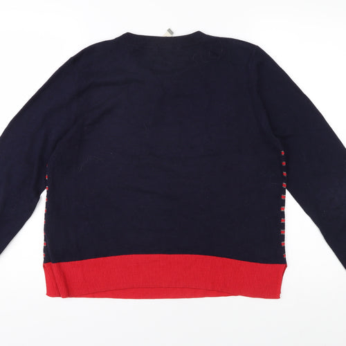 Oasis Women's Multicoloured Striped Pullover Jumper L
