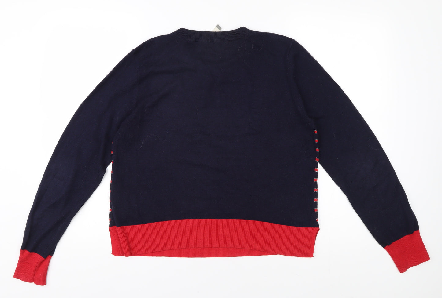 Oasis Women's Multicoloured Striped Pullover Jumper L