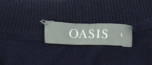 Oasis Women's Multicoloured Striped Pullover Jumper L