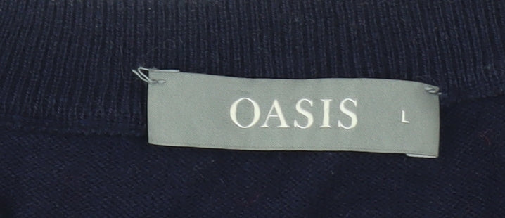 Oasis Women's Multicoloured Striped Pullover Jumper L