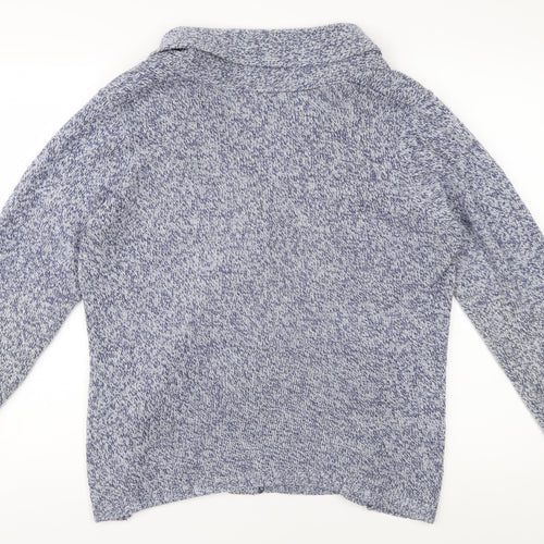 Damart Women's Blue Cardigan Size M Collared