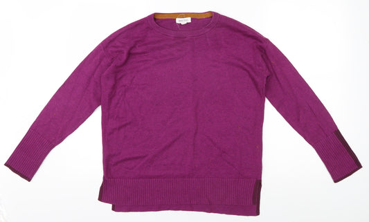 White Stuff Women's Purple Wool Jumper Size 10