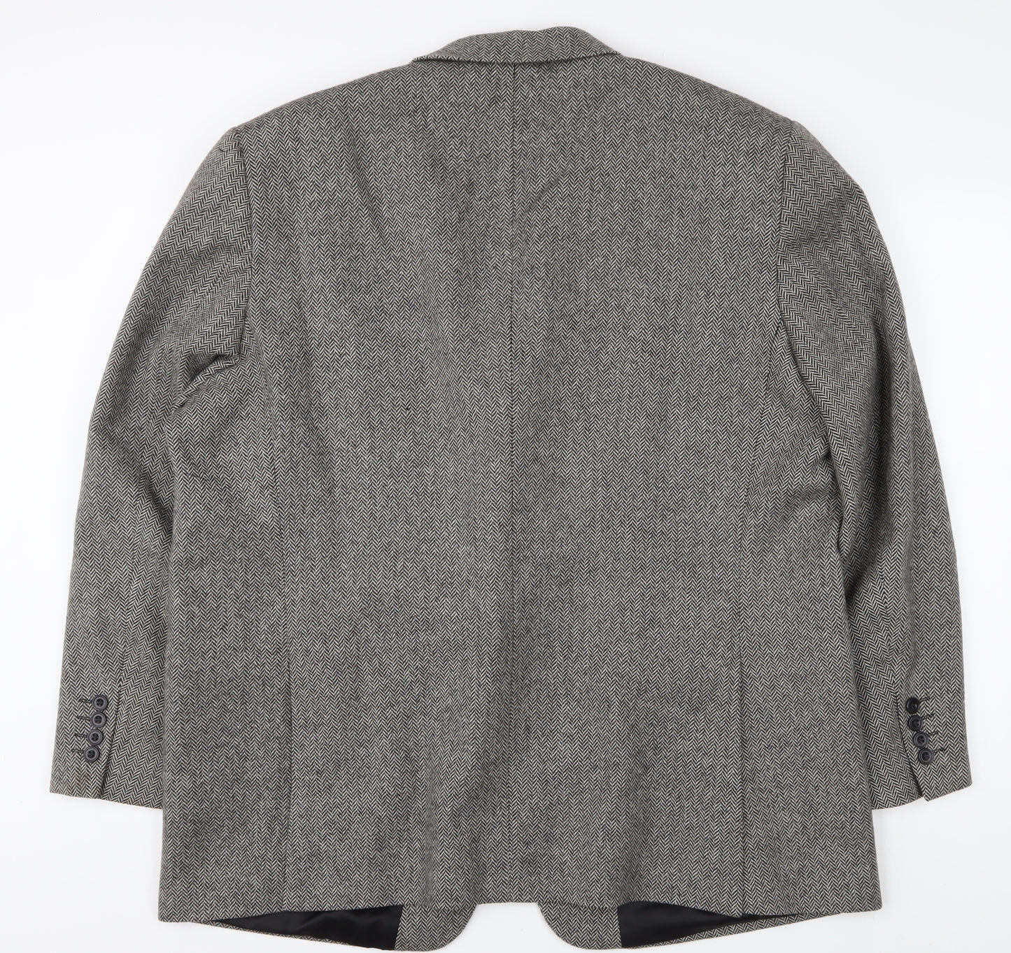 Brook Taverner Men's Grey Tweed Blazer, 48S, Business Casual