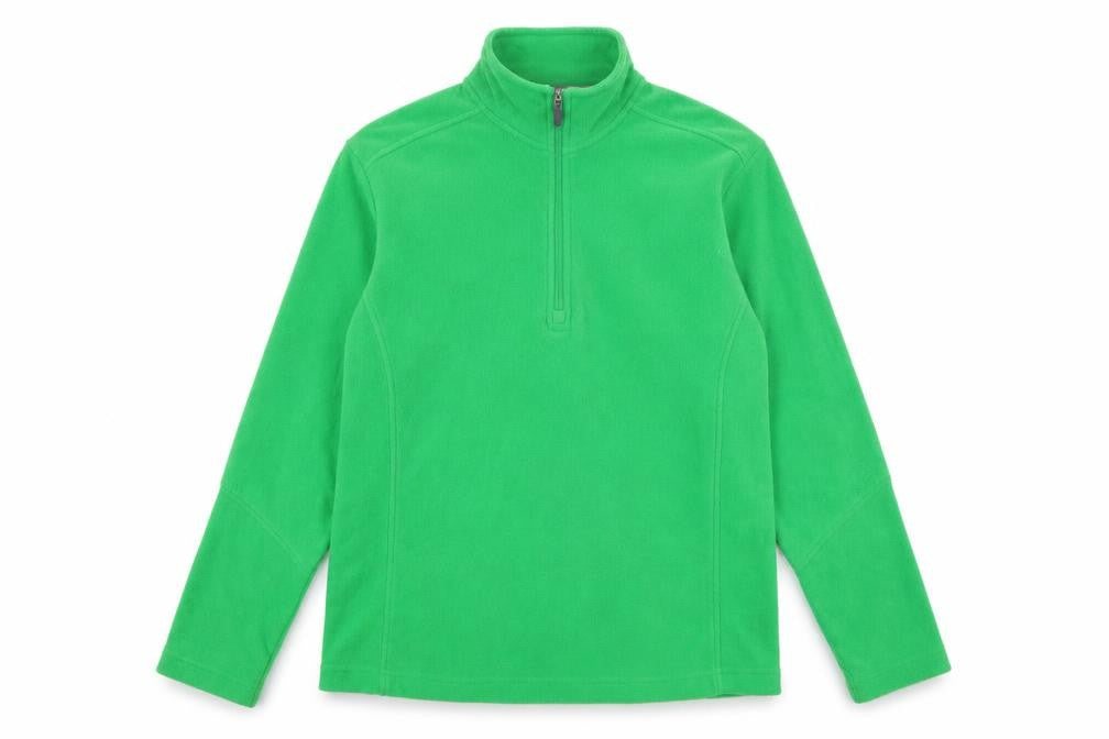 Front view of Lands' End Men's Green 1/2 Zip Sweatshirt M Fleece