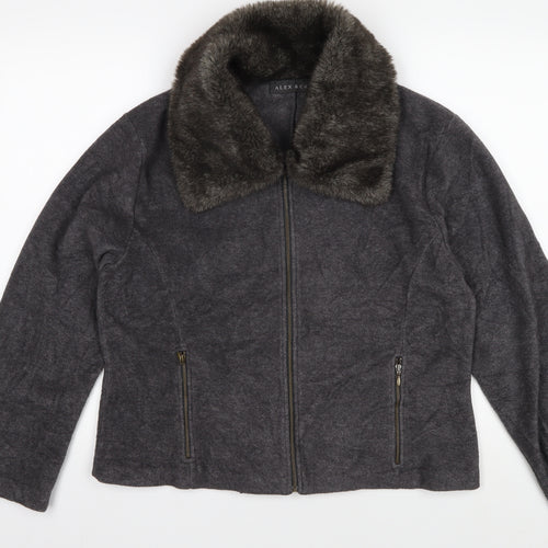 Alex & Co. Women's Grey Wool Short Jacket