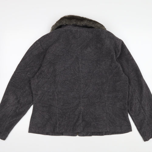 Alex & Co. Women's Grey Wool Short Jacket