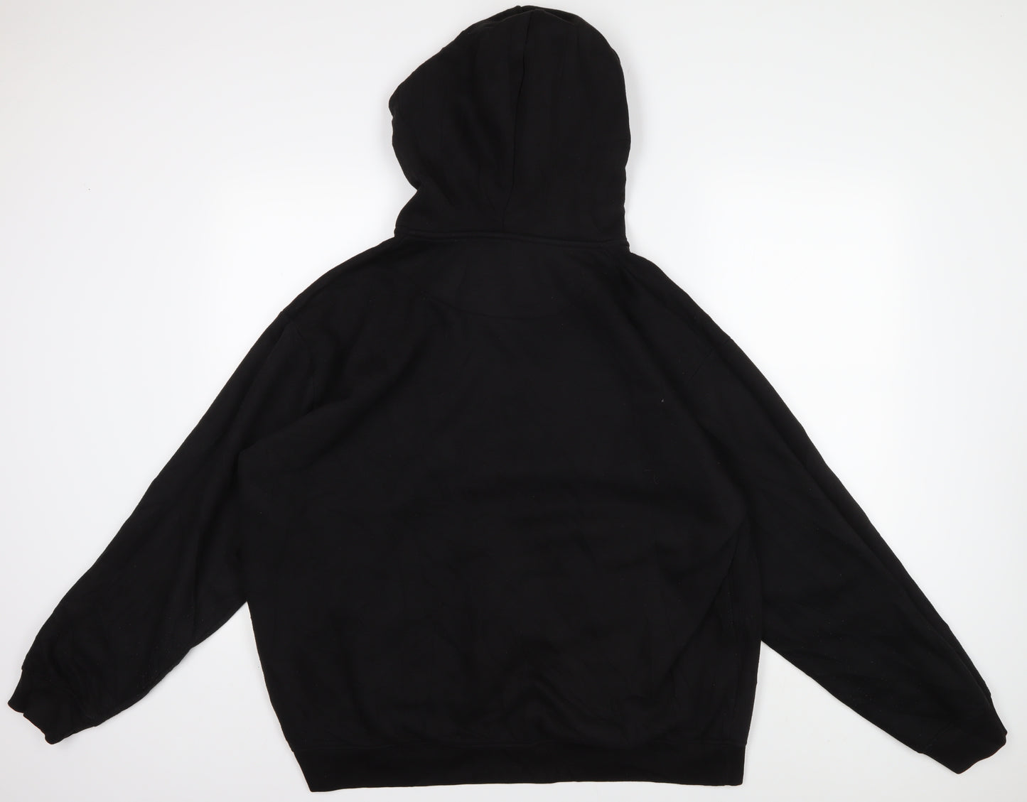 boohooMAN Men's Black Pullover Hoodie 2XL